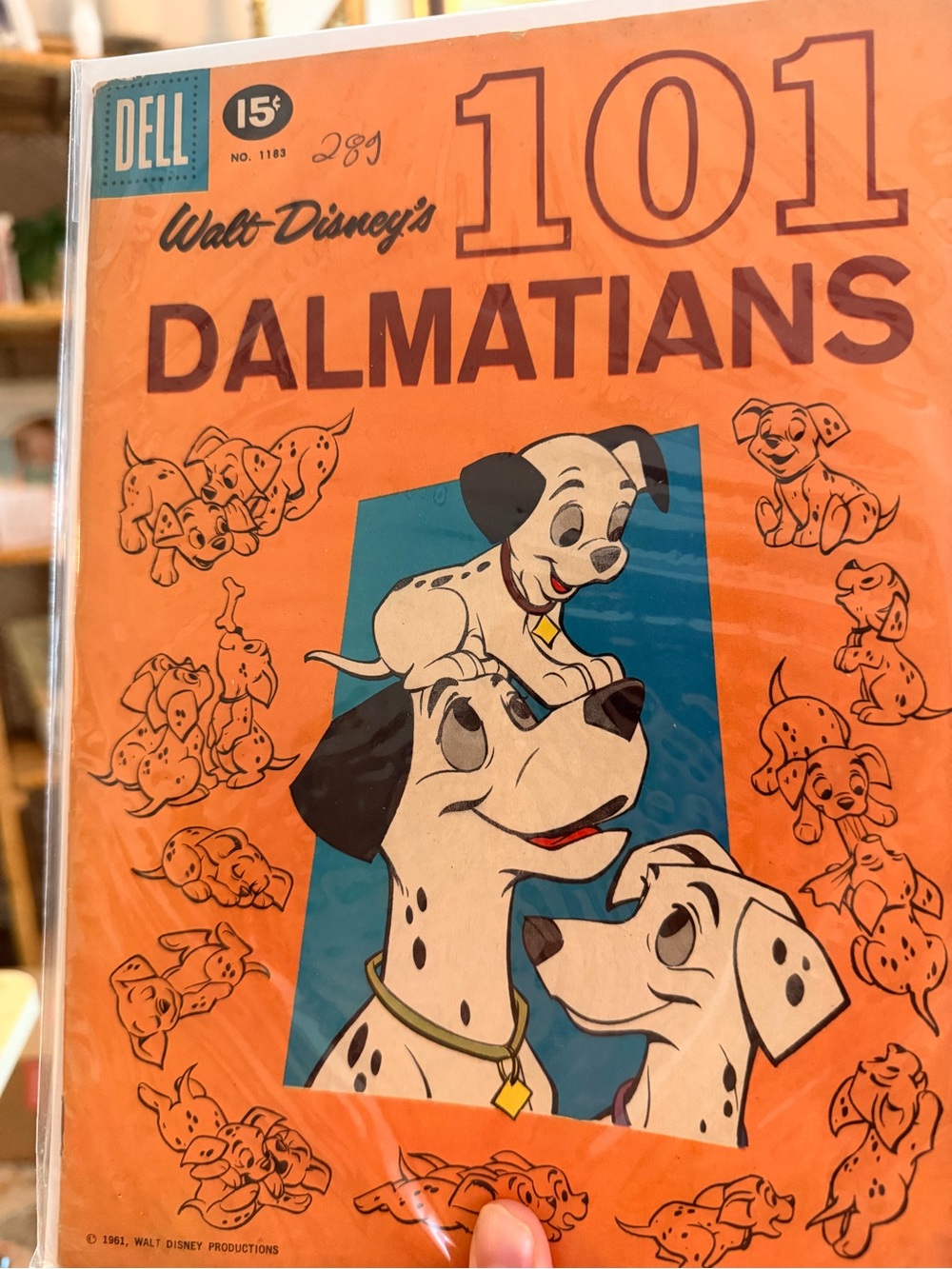 Walt Disney 101 Dalmatians Orange Cover Collector Print